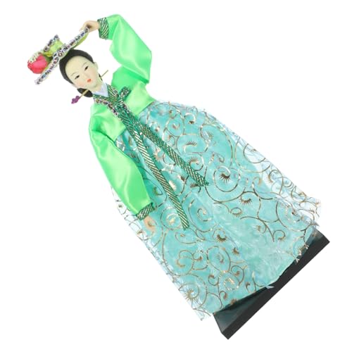 GARIOUANS Kreative Koreanische Hanbok Stoffpuppe Traditionelle Handgemachte Dekoration für Schreibtisch Wohnzimmer Geschenkidee für Kunstliebhaber und Sammler Zufällige Zufällige Farbe von GARIOUANS