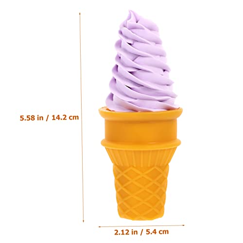 GARIOUANS Künstliches Eiscreme Modell aus Sicherem PVC Realistische Dessert Deko Figur Langlebiges Foto Requisit für Shop Kinderbildung und Eiskegel von GARIOUANS