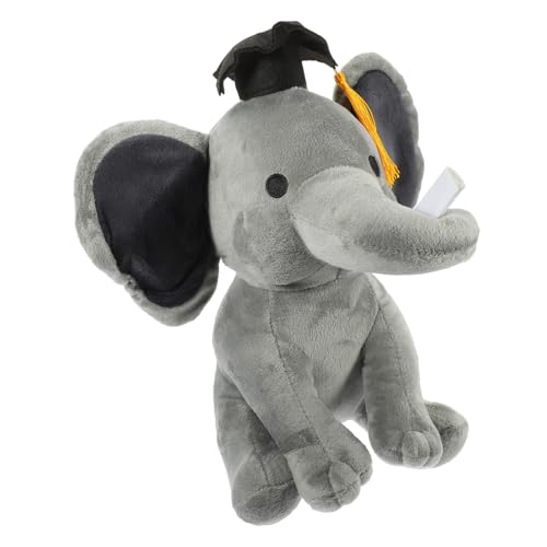 GARIOUANS Kuscheltier Elefant mit Doktorhut Weiches Plüschstofftier Dekoratives für Schulabschluss und Abitur Niedliches Kinderzimmer für Abschlussfeier GARIOUANS Kuscheltier Elefant mit Doktorhut Weiches Plüschstofftier Dekoratives für Schulabschluss und Abitur Niedliches Kinderzimmer für Abschlussfeier von GARIOUANS