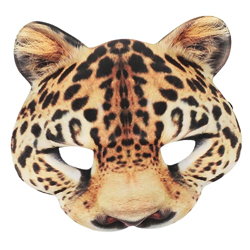 GARIOUANS Leopard Eva Maske für Halloween und Karneval Tierkostüm Maske für Cosplay und Partys Dekorative Halbmaske für Unvergessliche Fotos und Feiern von GARIOUANS