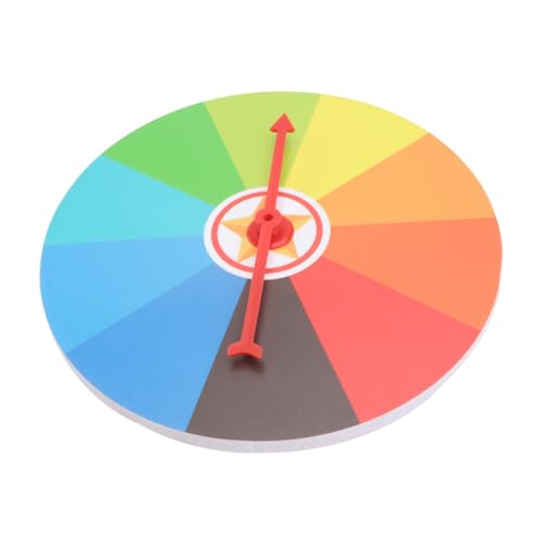 GARIOUANS Lernspiel Drehbares Lotteriespiel Kreatives Langlebiges Familien mit Individuell Beschreibbaren Feldern und Robust für Party und Unterricht von GARIOUANS