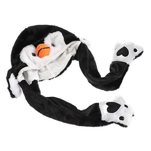 GARIOUANS Lustiger Tierhut mit Beweglichen Ohren Plüsch Hase Mütze für Partys Kostüm Accessoire für Erwachsene für Halloween Weihnachten und Karneval von GARIOUANS