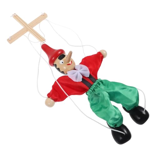 GARIOUANS Marionette aus Holz für Lustige Puppen für Rollenspiele Kreative Aktivitäten und Partys Handgefertigt mit Buntem Design und Einzigartigem Charme Zufällige Farbe Zufällige Farbe von GARIOUANS
