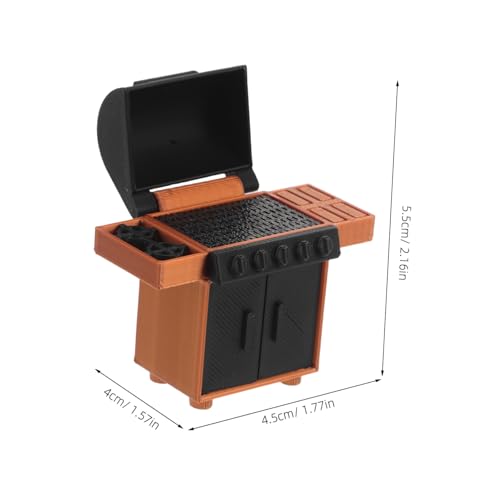 GARIOUANS Maßstab Detailgetreues Mini Barbecue Modell für Puppenhaus Gartenmöbel Langlebiges und Leichtes Diorama Zubehör für Kreative Outdoor Szenen von GARIOUANS