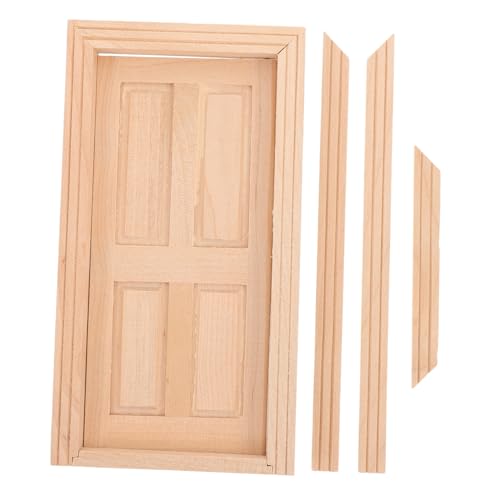 GARIOUANS Maßstab Langlebiges DIY Hauszubehör Dekorative Mini Tür für Puppenhaus Küche Schlafzimmer Realistische Möbel Modell für Puppenstube Vielseitig Kombinierbar von GARIOUANS