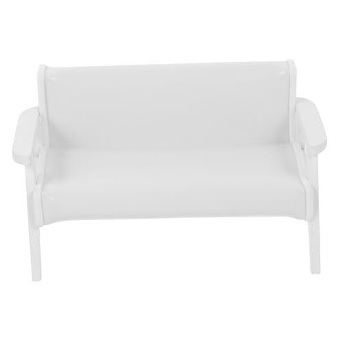 GARIOUANS Maßstab Leder Mini Sofa Stuhl Modell Dekoration DIY Puppenmöbel Zubehör für Puppenhaus von GARIOUANS