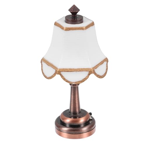 GARIOUANS Maßstab Mini Deko Lampe mit Warmem Licht für Puppenhaus Zimmer und Mikroszene Batteriebetrieben ohne Batterie für Miniaturliebhaber von GARIOUANS