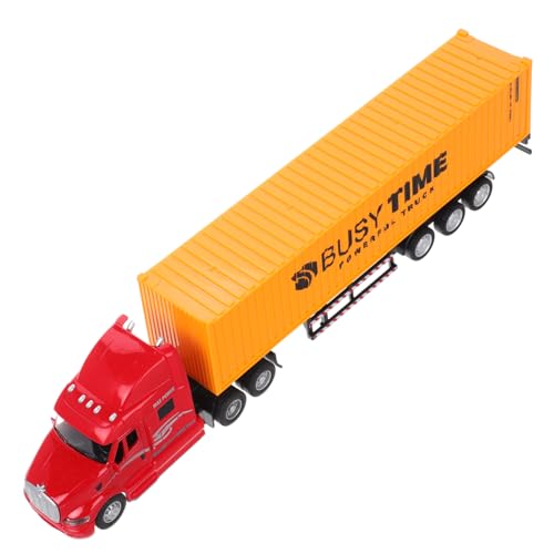 GARIOUANS Legierungs Container LKW Modellspielzeug 1:48 Abnehmbarer Container Kinderfahrzeug Spielzeug LKW mit Anhänger für Geburtstagsfeiern Realistisches Design Druckgussautos von GARIOUANS
