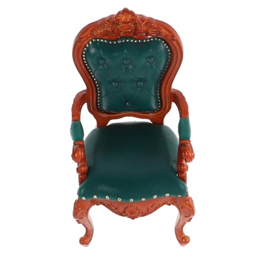 GARIOUANS Maßstab Vintage Stoffstuhl Dunkelgrün Robust Sammlerstück Für Wohnzimmer Und Arbeitszimmer Zubehör GARIOUANS Maßstab Vintage Stoffstuhl Dunkelgrün Robust Sammlerstück Für Wohnzimmer Und Arbeitszimmer Zubehör von GARIOUANS