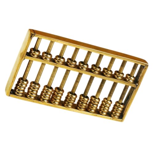 GARIOUANS Messing Mini Zählhilfe Deko Figur Kompakter Zählhilfe Tischdekoration Vintage Chinesisches Rechenmodell für Büro Wohnzimmer und Lernspielzeug GARIOUANS Messing Mini Zählhilfe Deko Figur Kompakter Zählhilfe Tischdekoration Vintage Chinesisches Rechenmodell für Büro Wohnzimmer und Lernspielzeug von GARIOUANS