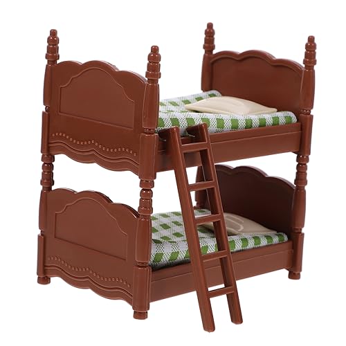 GARIOUANS Mini -Bettspielzeug winzig Etagenbett für Puppen Mini-Bett- Koje Spielzeugbett puppenhaus Dollhouse Schlafzimmermöbel Kleinmöbel aus Holz Miniaturmodellmöbel Plastik Grün GARIOUANS Mini -Bettspielzeug winzig Etagenbett für Puppen Mini-Bett- Koje Spielzeugbett puppenhaus Dollhouse Schlafzimmermöbel Kleinmöbel aus Holz Miniaturmodellmöbel Plastik Grün von GARIOUANS