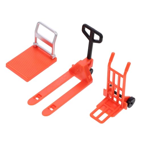 GARIOUANS Mini Gabelstapler Mini Handwagen und Baustellen Werkzeug Modell Robustes Kindgerechtes Miniatur Baustellenset für Pädagogisches Fahrzeugspielzeug in Orange GARIOUANS Mini Gabelstapler Mini Handwagen und Baustellen Werkzeug Modell Robustes Kindgerechtes Miniatur Baustellenset für Pädagogisches Fahrzeugspielzeug in Orange von GARIOUANS