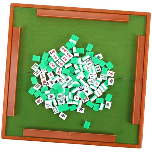 GARIOUANS Mini Mahjong Set Tragbares Leichtes Mahjong für Zuhause und Reisen mit Klarer Gravur für Partys Camping und Familienspiele Zufällige Farbe Zufällige Farbe von GARIOUANS
