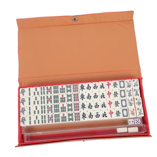 GARIOUANS Mini Mahjong Set Tragbares Mahjong Spielset mit Karten Leicht und Kompakt für Reisen Familienspiele und Partys aus Robustem Material Klare Drucktechnik Aufbewahrungsbox GARIOUANS Mini Mahjong Set Tragbares Mahjong Spielset mit Karten Leicht und Kompakt für Reisen Familienspiele und Partys aus Robustem Material Klare Drucktechnik Aufbewahrungsbox von GARIOUANS