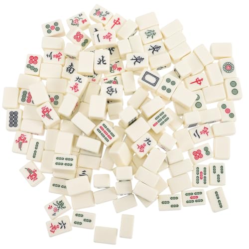 GARIOUANS Mini Mahjong Set mit U Förmigem Lineal Chinesisches Reise Mahjongspiel aus Solidem Material mit Gravierten Spielsteinen Kompakt und Robust Perfektes für Männliche Freunde und GARIOUANS Mini Mahjong Set mit U Förmigem Lineal Chinesisches Reise Mahjongspiel aus Solidem Material mit Gravierten Spielsteinen Kompakt und Robust Perfektes für Männliche Freunde und von GARIOUANS