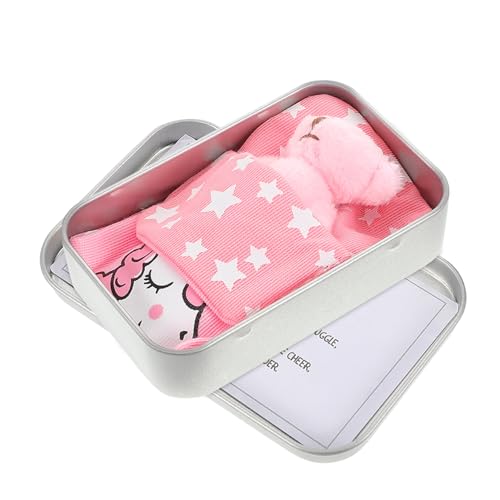 GARIOUANS Mini Plüschbär in Dose Weiches Stofftier aus Sponge und Detailreich Verarbeitet Kuscheliges Tierornament für Kinderzimmer Sammler und Niedliche Bärenfigur für Mädchen und Jungen von GARIOUANS