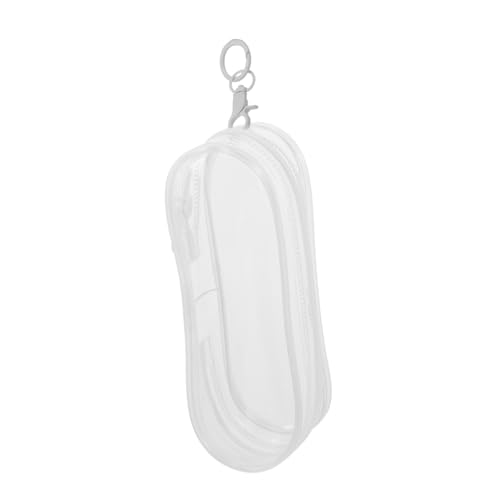 GARIOUANS Mini Puppen Aufbewahrungstasche Transparent mit Aufhängeschlaufe Tragetasche für Miniaturpuppen Praktische Doll Container für Unterwegs Weiß von GARIOUANS
