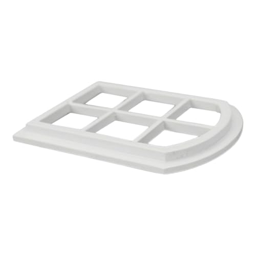 GARIOUANS Mini Puppenhaus Fensterrahmen Weiß Fächer Rundbogen Modell Holz DIY Zubehör für Puppenhaus Dekoration und Mini Haus Basteln Kreatives Fenster Modell für von GARIOUANS