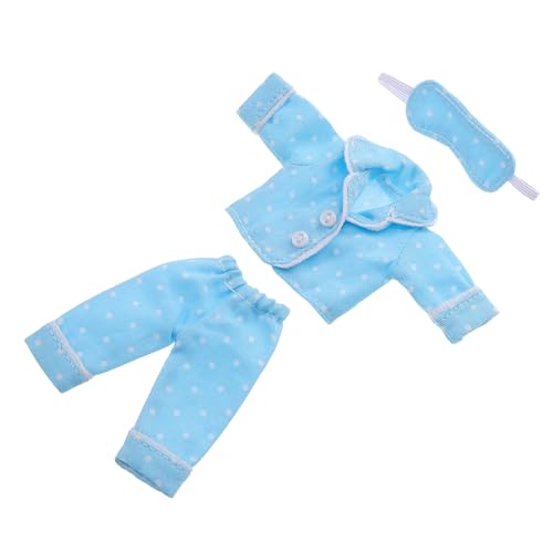 GARIOUANS Mini Puppenkleidung Weiche Baumwolle Schlafanzug mit Augenmaske Süßes Outfit für Bjd Puppen Geeignet für Spiel Freizeit und Schlaf Vielseitiges Zubehör GARIOUANS Mini Puppenkleidung Weiche Baumwolle Schlafanzug mit Augenmaske Süßes Outfit für Bjd Puppen Geeignet für Spiel Freizeit und Schlaf Vielseitiges Zubehör von GARIOUANS