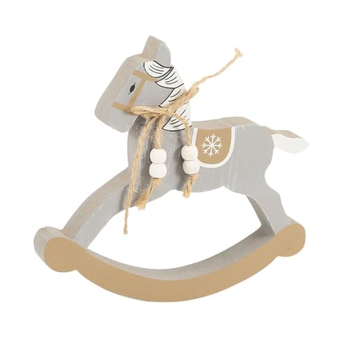 GARIOUANS Mini Schaukelpferd Aus Holz Kreative Tischdekoration Für Handgefertigtes Holzspielzeug Und Geschenkidee Für Kinderzimmer Schaukelspielzeug Für Desktop Rocking GARIOUANS Mini Schaukelpferd Aus Holz Kreative Tischdekoration Für Handgefertigtes Holzspielzeug Und Geschenkidee Für Kinderzimmer Schaukelspielzeug Für Desktop Rocking von GARIOUANS