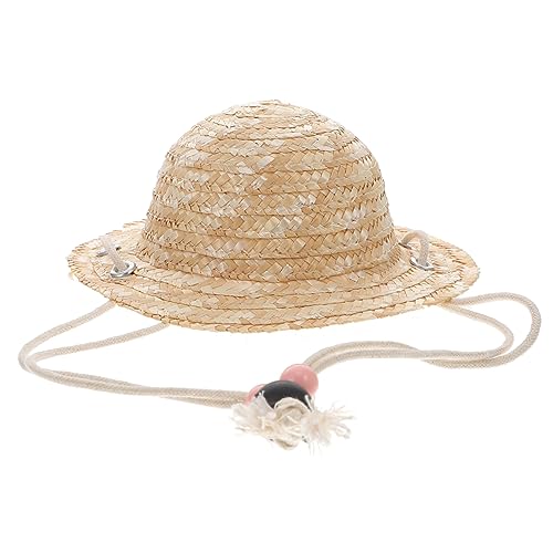 GARIOUANS Mini Strohhut für Puppen Leichter und Stylischer Sonnenhut für Haustiere und Dekoration Sommerpartys und DIY Projekte Accessoire für Kreative Bastelideen GARIOUANS Mini Strohhut für Puppen Leichter und Stylischer Sonnenhut für Haustiere und Dekoration Sommerpartys und DIY Projekte Accessoire für Kreative Bastelideen von GARIOUANS