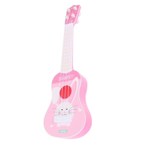 GARIOUANS Mini Ukulele für Kunststoff Anfänger Gitarreninstrument Lebensnahes Design Abriebfest und Ölresistent Musikspielzeug für Junge Mädchen Ab Jahren von GARIOUANS