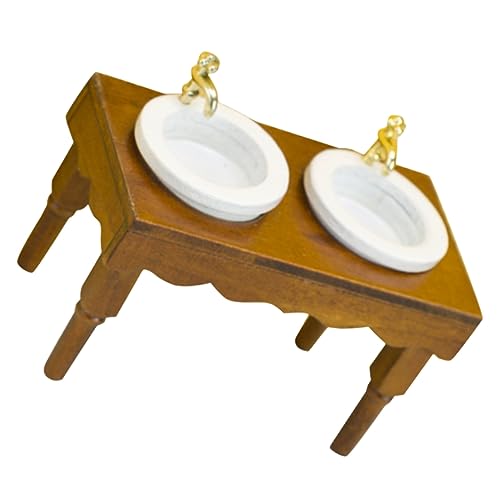 GARIOUANS Mini-badezimmermöbel Puppe Klein Miniatur Spülbecken Dollhouse Badezimmer DIY Dollhouse Waschbecken Für Badezimmer Holz GARIOUANS Mini-badezimmermöbel Puppe Klein Miniatur Spülbecken Dollhouse Badezimmer DIY Dollhouse Waschbecken Für Badezimmer Holz von GARIOUANS