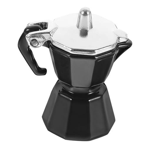 GARIOUANS Mini-kaffeekanne Miniatur Puppenhaus Klein Kaffeemaschine Szene Kaffee Wasserkocher Mokka Espresso Machen Zubehör Realistisches Kaffeekannenmodell Schwarz Legierung GARIOUANS Mini-kaffeekanne Miniatur Puppenhaus Klein Kaffeemaschine Szene Kaffee Wasserkocher Mokka Espresso Machen Zubehör Realistisches Kaffeekannenmodell Schwarz Legierung von GARIOUANS