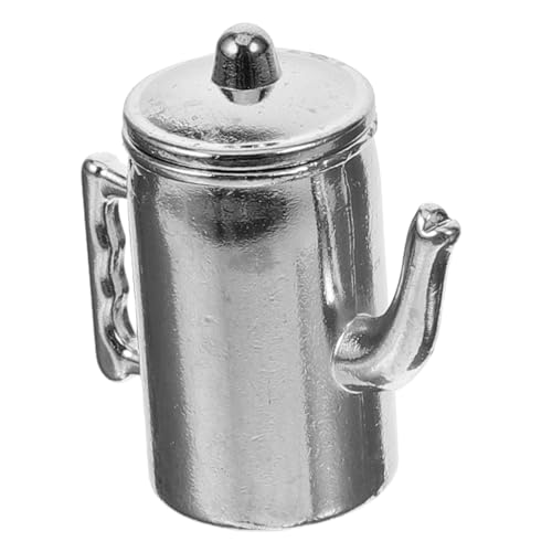 GARIOUANS Mini-möbel Puppenhaus Kleine Kaffeekanne Mini -hausdekorationen Miniatur - Mini-Espresso-kaffeekanne Mini-hauskaffeekanne Mini-wassertopf Miniaturkaffeekanne Metall Silber GARIOUANS Mini-möbel Puppenhaus Kleine Kaffeekanne Mini -hausdekorationen Miniatur - Mini-Espresso-kaffeekanne Mini-hauskaffeekanne Mini-wassertopf Miniaturkaffeekanne Metall Silber von GARIOUANS