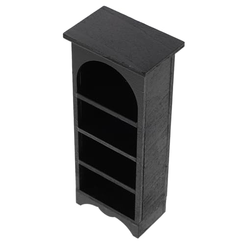 GARIOUANS Miniatur Bücherregal Maßstab Holz Bücherregal Puppenhaus Möbel Europäischer Stil Kompaktes Elegantes Display für Bjd Szenen und Miniaturwelten von GARIOUANS