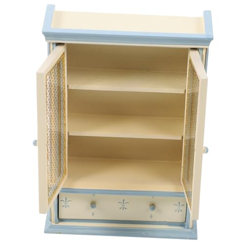 GARIOUANS Miniatur Bücherregal Puppenhausmöbel Holz Maßstab Handgefertigt Realistisches Möbelmodell für DIY Haus Dekoration von GARIOUANS