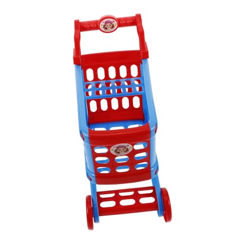 GARIOUANS Miniatur Einkaufswagen für Kleinkinder Realistischer Einkaufstrolley aus Sicherem Kunststoff Interaktives Rollenspiel Zubehör für Soziale Entwicklung und Fantasievolles von GARIOUANS