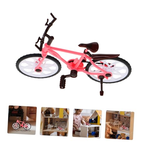 GARIOUANS Miniatur Fahrradmodell mit Austauschbaren Tragbares Puppenhaus Zubehör Kindersicheres Dirtbike für Jungen Vielseitiges DIY Set für Kindergeburtstag und Dekoration von GARIOUANS
