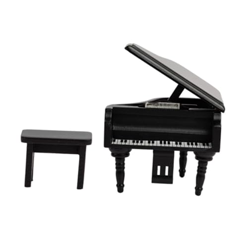 GARIOUANS Miniatur Holz Klavier Modell Ornament Realistisches Puppenhaus Zubehör Handgefertigtes Miniaturhaus Dekor Schwarzes Mini Piano für Puppenstube Langlebige Holzverarbeitung GARIOUANS Miniatur Holz Klavier Modell Ornament Realistisches Puppenhaus Zubehör Handgefertigtes Miniaturhaus Dekor Schwarzes Mini Piano für Puppenstube Langlebige Holzverarbeitung von GARIOUANS