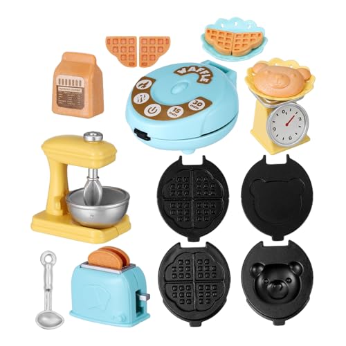 GARIOUANS Miniatur Küchenspielzeug Set Zubehör mit Toaster und Mixer für Puppenhaus Leicht und Robust für Kreatives Rollenspiel GARIOUANS Miniatur Küchenspielzeug Set Zubehör mit Toaster und Mixer für Puppenhaus Leicht und Robust für Kreatives Rollenspiel von GARIOUANS