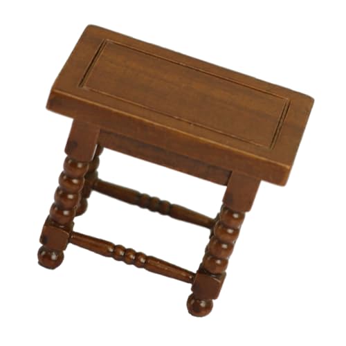 GARIOUANS Miniatur Möbel Mini Teetisch und Stuhl aus Holz Europäischer Stil Detailreiche Miniaturmöbel für Puppenhaus Kleine Wohnzimmereinrichtung Dekoration und DIY von GARIOUANS