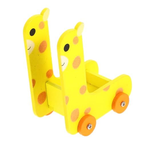 GARIOUANS Miniatur Möbel Zubehör Aus Holz Gelb Mini Dekoration Mini Trolley Möbel Mini Möbel von GARIOUANS