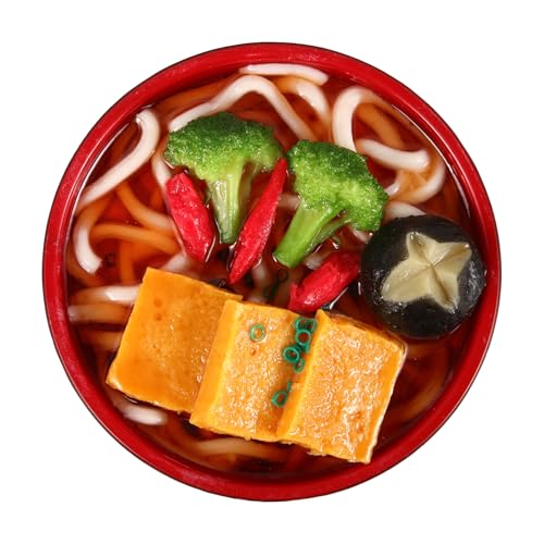 GARIOUANS Miniatur Nudel Modell Schüssel Puppenhaus Zubehör Realistische Fake Food Dekoration für Puppenküche Rollenspiel und Fotografie Requisiten von GARIOUANS