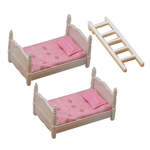 GARIOUANS Miniatur Puppenhaus Etagenbett Süßes Doppelbett Modell für Puppenhausmöbel für Schlafzimmer Dekoration und Miniatur Kinderzimmer Zubehöre GARIOUANS Miniatur Puppenhaus Etagenbett Süßes Doppelbett Modell für Puppenhausmöbel für Schlafzimmer Dekoration und Miniatur Kinderzimmer Zubehöre von GARIOUANS