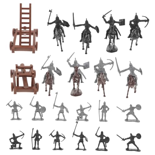 GARIOUANS Miniatur Soldatenfiguren Mittelalterliche Kavallerie Modellspielzeug aus Realistische Kleine Figuren für Miniaturszenen Robust Leicht und Detailreich für Sammler GARIOUANS Miniatur Soldatenfiguren Mittelalterliche Kavallerie Modellspielzeug aus Realistische Kleine Figuren für Miniaturszenen Robust Leicht und Detailreich für Sammler von GARIOUANS