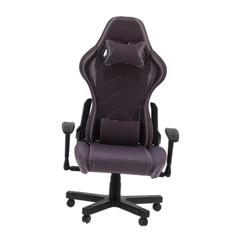 GARIOUANS Miniatur Gaming Stuhl Für Puppenhaus Detailliertes Mini Möbel Für Büro Dekor Für Sammler Und Spieler Maßstab Charmantes Zubehör Für Kinderzimmer Und Spielzeug von GARIOUANS