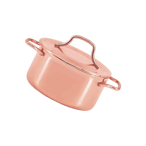 GARIOUANS Miniküche Puppenhaus Kochen Zubehör Miniatur Simulation Suppentopf-Ornament Mini-hausverzierung Mini-küchenschmuck Simulation Mini-küchenspielzeug Legierung Roségold GARIOUANS Miniküche Puppenhaus Kochen Zubehör Miniatur Simulation Suppentopf-Ornament Mini-hausverzierung Mini-küchenschmuck Simulation Mini-küchenspielzeug Legierung Roségold von GARIOUANS