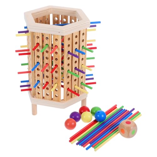 GARIOUANS Montessori-Spiel Aus Holzstäbchen, Spielzeug Zum Sortieren Und Zählen Von Farben Für Kleinkinder, Puzzlespiel Zur Entwicklung Der Feinmotorik Für Kinder GARIOUANS Montessori-Spiel Aus Holzstäbchen, Spielzeug Zum Sortieren Und Zählen Von Farben Für Kleinkinder, Puzzlespiel Zur Entwicklung Der Feinmotorik Für Kinder von GARIOUANS