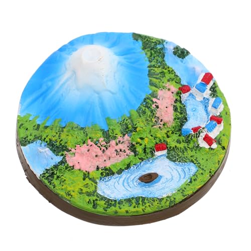 GARIOUANS Mount Fuji Kleine Ornamente Heimdekoration Fischtank Dekorationen Winzige Landschaftsdekoration Miniatur Kreative Landschaftsdekoration Bergmodell Statue Harz von GARIOUANS