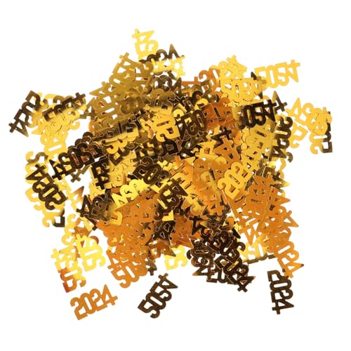 GARIOUANS Neujahrs Konfetti Tischdekoration Gold Party Deko Streudeko für Feier Langlebiges Geruchsfreies Material Vielseitig für Zuhause Büro Einladungen Geschenkbeutel GARIOUANS Neujahrs Konfetti Tischdekoration Gold Party Deko Streudeko für Feier Langlebiges Geruchsfreies Material Vielseitig für Zuhause Büro Einladungen Geschenkbeutel von GARIOUANS