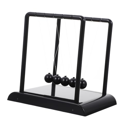GARIOUANS Newton Balance Ball Schreibtisch Dekoration Schwarz Großes Pendelspielzeug für Home Office Physikalisches Lernmodell und Chic Wissenschafts Ornament GARIOUANS Newton Balance Ball Schreibtisch Dekoration Schwarz Großes Pendelspielzeug für Home Office Physikalisches Lernmodell und Chic Wissenschafts Ornament von GARIOUANS