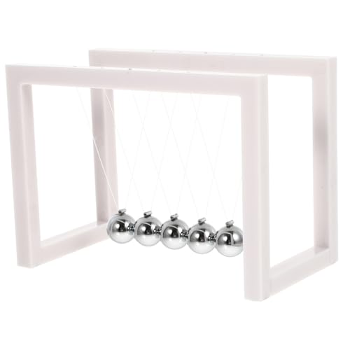 GARIOUANS Newton Balance Balls Ornament Weiß Kreatives Physik dekorationsspielzeug für Büro Home Office und Lehrmittel Stressabbau und Energieerhaltungsspielzeug GARIOUANS Newton Balance Balls Ornament Weiß Kreatives Physik dekorationsspielzeug für Büro Home Office und Lehrmittel Stressabbau und Energieerhaltungsspielzeug von GARIOUANS