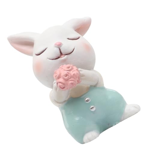 GARIOUANS Niedlicher Resin Kuchenornament Häschen Figur Cartoon Stil für Kuchen Dekoration Desktop Ornament Büro Auto Tisch GARIOUANS Niedlicher Resin Kuchenornament Häschen Figur Cartoon Stil für Kuchen Dekoration Desktop Ornament Büro Auto Tisch von GARIOUANS