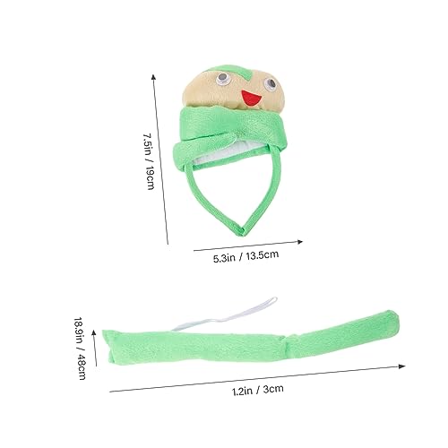 GARIOUANS Niedliches Schlangen Kostüm mit Ohren Stirnband und Handschuhen Tierkostüm Zubehör für Halloween Kostümpartys und Cosplay von GARIOUANS