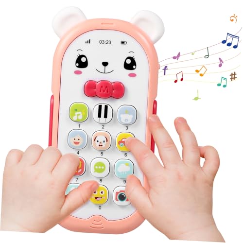 GARIOUANS Phone Toy für Junge Mädchen Ab Monaten mit Musik und Licht Geräuscharm Beißfestem Teether Fördert Hör Sehentwicklung Sowie Hand Auge koordination Spielerisches Lernspielzeug in GARIOUANS Phone Toy für Junge Mädchen Ab Monaten mit Musik und Licht Geräuscharm Beißfestem Teether Fördert Hör Sehentwicklung Sowie Hand Auge koordination Spielerisches Lernspielzeug in von GARIOUANS